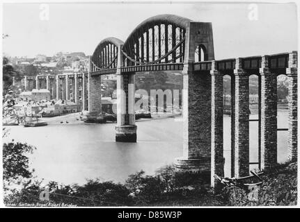 Pont Royal Albert (pont Brunel) Saltash Banque D'Images