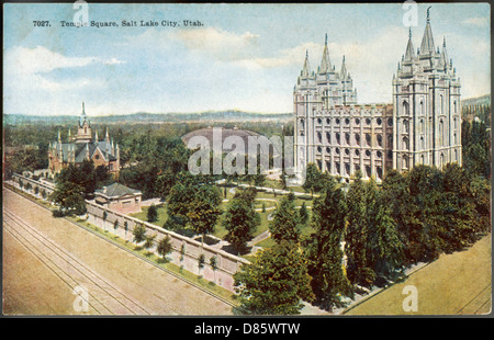 Mormon Temple, Salt Lake City, Utah Banque D'Images