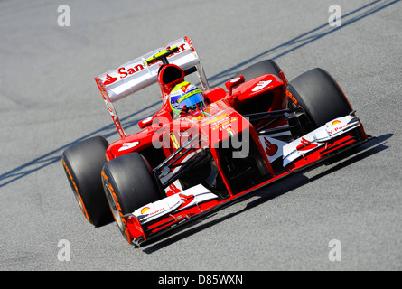 Felipe Massa (BRA), Ferrari F138 au cours de l'espagnol Grand Prix de Formule 1 2013 Banque D'Images