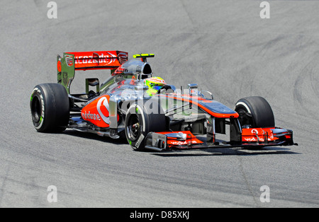 Sergio Perez (MEX),McLaren Mercedes MP4-28 en Espagne durant la Formule Un Grand Prix 2013 Banque D'Images