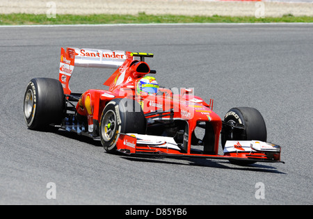 Felipe Massa (BRA), Ferrari F138 au cours de l'espagnol Grand Prix de Formule 1 2013 Banque D'Images