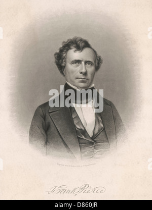 Franklin Pierce, président des États-Unis Banque D'Images