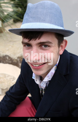 Jack Dunckley, primé jeune designer jardin faire ses débuts au RHS Chelsea Flower Show 2013 Banque D'Images