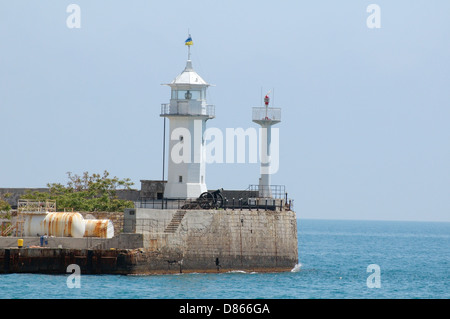 Phare, Yalta, Crimée, Ukraine, Europe de l'Est Banque D'Images