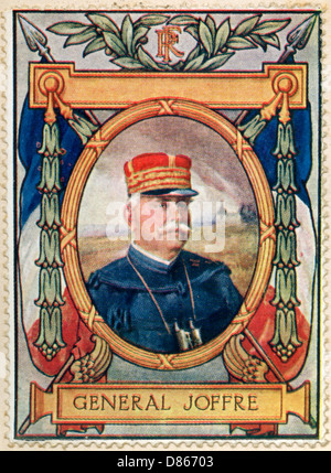 Le général Joffre Stamp Banque D'Images