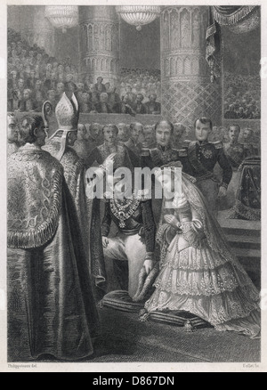 Le mariage de l'empereur Napoléon III Banque D'Images