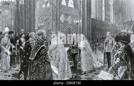 Mariage de la princesse Marie et du vicomte Lascelles, 1922 Banque D'Images