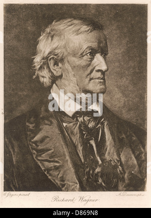 Richard Wagner (1813-1883) compositeur allemand Banque D'Images