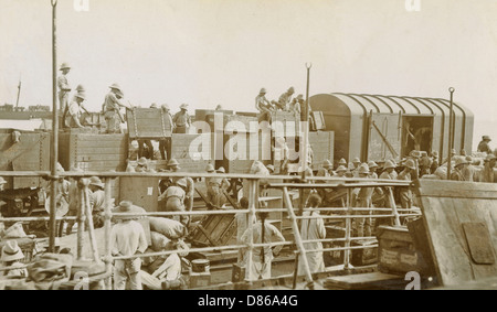 Embarquement des InnisKilling Fusiliers Banque D'Images