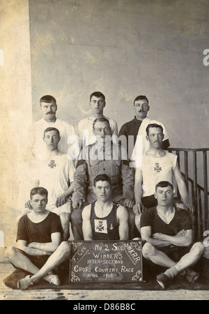 Gagnants de la course de cross-country 1908 Banque D'Images