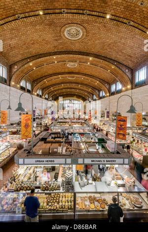 Le célèbre marché de l'Ouest de Cleveland, Ohio Banque D'Images