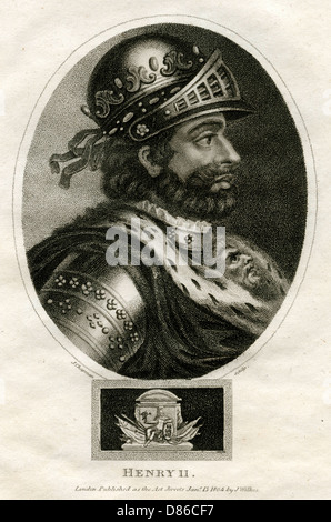 Le roi Henri II d'Angleterre Banque D'Images