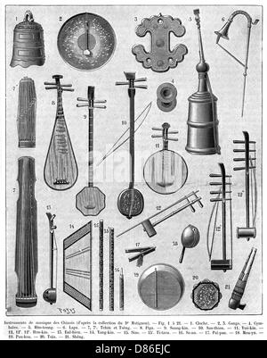 Instruments de musique chinois Photo Stock - Alamy