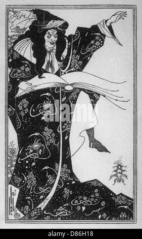 Virgilius par Aubrey Beardsley Banque D'Images