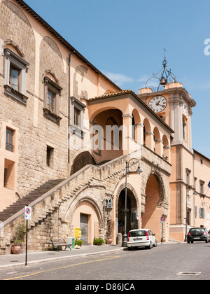 Hôtel de ville (Palazzo Comunale) à Tarquinia, Latium, Ombrie, Italie Banque D'Images