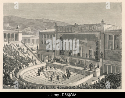 THÉÂTRE DE DIONYSOS Banque D'Images
