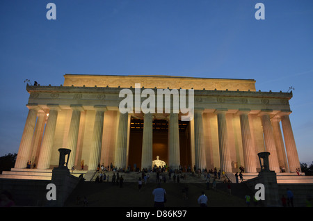 Abraham Lincoln Memorial à Washington D.C. Banque D'Images