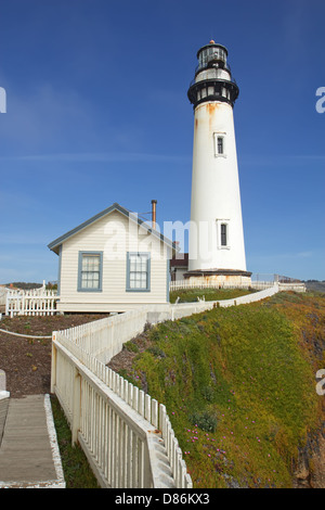 Le Pigeon Point phare sur la côte centrale de Californie Banque D'Images