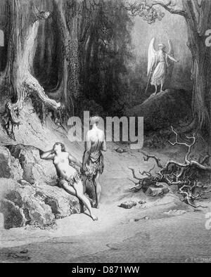 ANGEL EXPULSE ADAM Banque D'Images