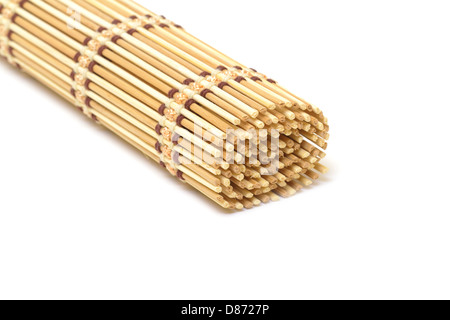 Bambou sur fond blanc Banque D'Images