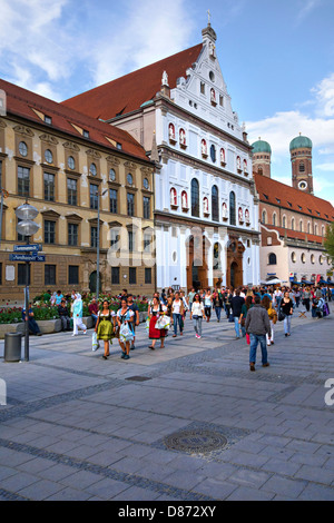 L'église Saint Michel ( Neuhauserstrasse Neuhauser Strasse ), Munich, Allemagne Banque D'Images