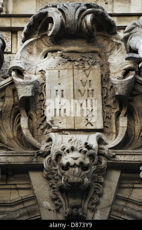 L'Allemagne. Munich. Le Justizpalast Munich (Palais de Justice). Style Néo-baroque. Façade. L'anneau central. Banque D'Images