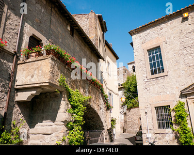 Les remparts de la ville médiévale de Spoleto, Ombrie, Italie Banque D'Images