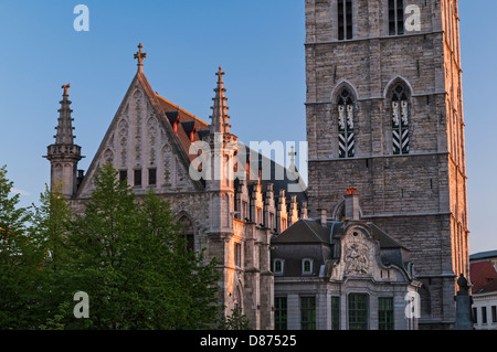 Le beffroi Belfort Gand Belgique Banque D'Images