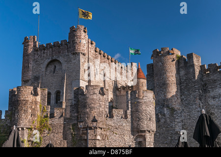 Le Château des Comtes de Gand Belgique Banque D'Images