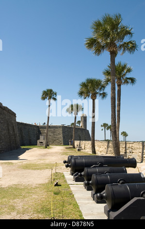 Monument national de Castillo de San Marcos St. Augustine Floride États-Unis. Banque D'Images