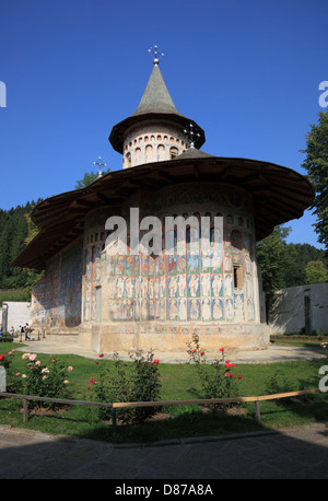 Voronet est un monastère de Roumanie, situé dans la ville de Gura Humorului, la Moldavie. Il est l'un des célèbres monastères peints Banque D'Images