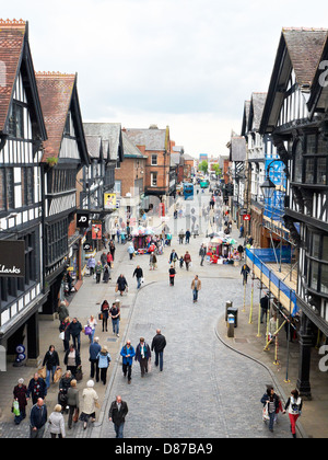 Eastgate dans le centre-ville de Chester Cheshire Royaume-Uni Banque D'Images