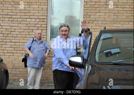 18 mai 2013 - Moscou, Russie - Mai 18,2013. Moscou, Russie. Sur la photo : l'Acteur et citoyen russe G&# 233;rard Depardieu à Moscou. (Crédit Image : © PhotoXpress/ZUMAPRESS.com) Banque D'Images