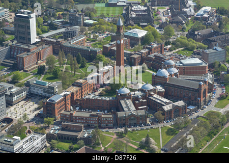 Photo aérienne de l'Université de Birmingham Banque D'Images