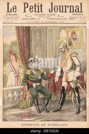 Tsar rencontre Kaiser - 1903 Banque D'Images