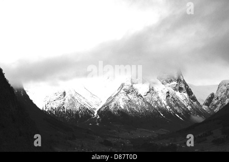 Montagnes en mono Banque D'Images