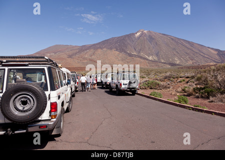 Safari en Jeep sur le parc national du Teide, Tenerife, Canaries, Espagne Banque D'Images