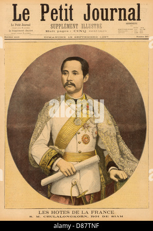 Rama V - Chulalongkorn - Roi de Siam (Thaïlande) Banque D'Images