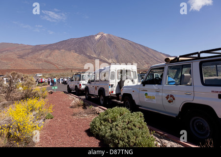 Safari en Jeep sur le parc national du Teide, Tenerife, Canaries, Espagne Banque D'Images