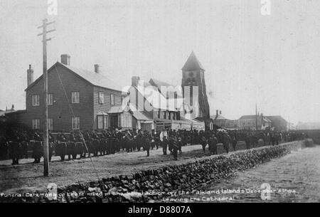 MÉMORIAL FALKLANDS 1914 Banque D'Images