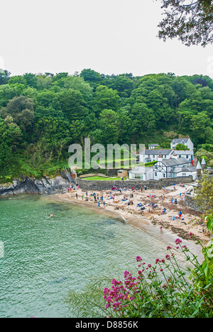 Readymoney Cove près de Fowey à Cornwall, UK Banque D'Images