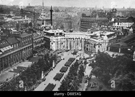 DÉFILÉ DE LA VICTOIRE À LONDRES Banque D'Images