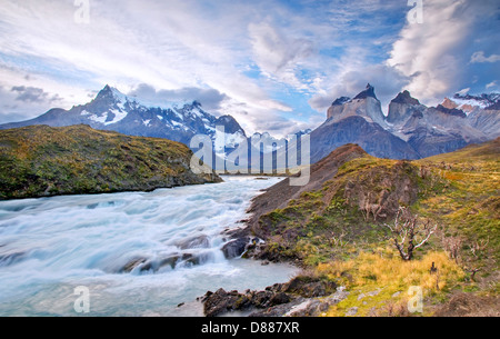 Parc National Torres del Paine, Chili Banque D'Images