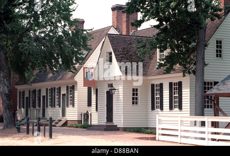 Duc de Gloucester Street Édifice Williamsburg en Virginie, duc de Gloucester Road, Williamsburg, Banque D'Images