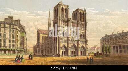 PARIS/NOTRE DAME C1855 Banque D'Images