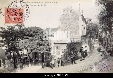 Lapin Agile café, Montmartre, Paris, France Banque D'Images