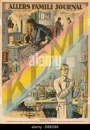 ALCHIMISTE ET CHIMISTE 1927 Banque D'Images