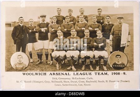 L'équipe de Woolwich Arsenal Banque D'Images