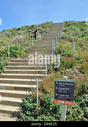 Trails direction GGNRA Banque D'Images