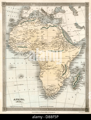 CARTE/AFRIQUE 1842 Banque D'Images